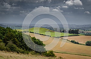 Stormy sky on Lincolnshire wolds