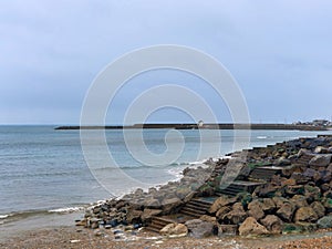 Stormy Spring Seascape at Lyme Bay Dorset