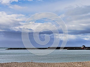 Stormy Spring Seascape at Lyme Bay Dorset