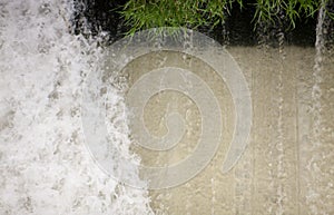 Stormy streams of water