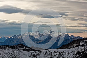 Stormy sunset at Alpstein