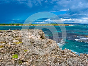 Stormy tropical sea