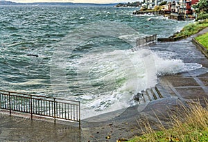 Stormy Waterfront Steps 2