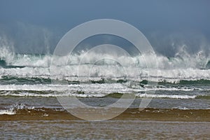 Stormy Waves Breaking