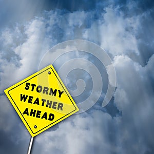 Stormy Weather Ahead Illustration