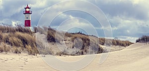 Stormy Weather - Lighthouse on the island Sylt photo