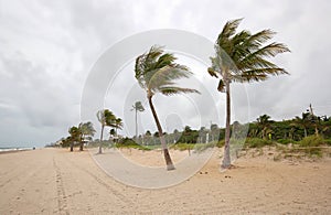 Stormy weather over Fort Lauderdale, Florida.