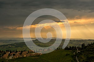 Stormy weather over Tuscany