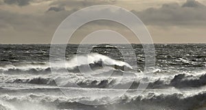 Stormy weather and rough sea photo
