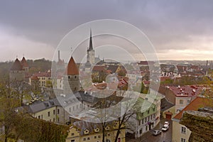 Stormy weather in Tallin Estonia.