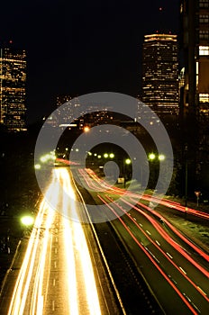 Storrow drive at night