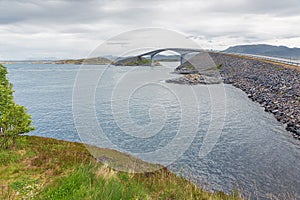 The Storseisundet Bridge and its surroundings