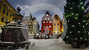 Stortorget at Chritmas time