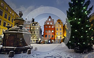 Stortorget at Chritmas time