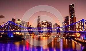 The Story Bridge and Brisbane CBD