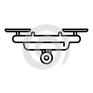 Story flying control icon outline vector. Aero operator