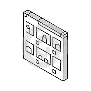 storyboard creation game development isometric icon vector illustration