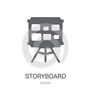 Storyboard icon. Trendy Storyboard logo concept on white background from Cinema collection
