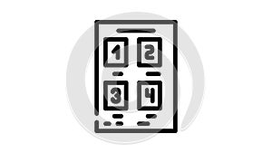 storyboard video production line icon animation