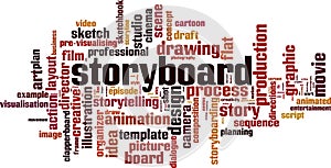 Storyboard word cloud