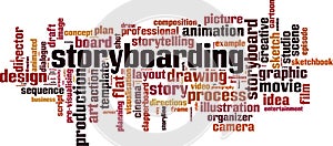 Storyboarding word cloud