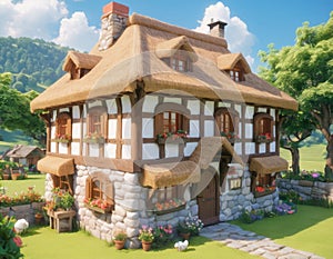 Storybook Cottage in Lush Greenery