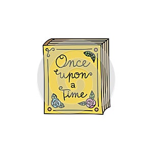 Storybook fairytale vector illustration icon