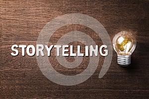 Storytelling Text and Bulb