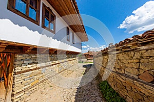 Stoun street in Zheravna village, Bulgaria