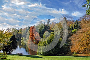 Stourhead,England, in the autumn