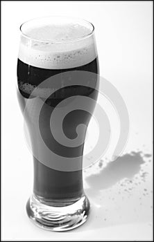 Stout beer and spillage