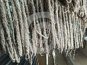 stove wick rope or used as a dull white floor mop
