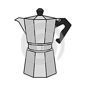 Stovetop Espresso Maker Vector