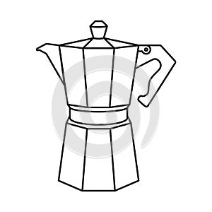 Stovetop Espresso Maker Vector