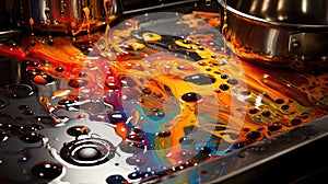 stovetop oil splatter photo