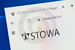 Stowa Web Site. Selective focus.