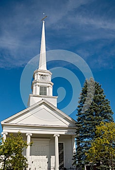 Stowe Community Church in Stowe, Vermont, USA