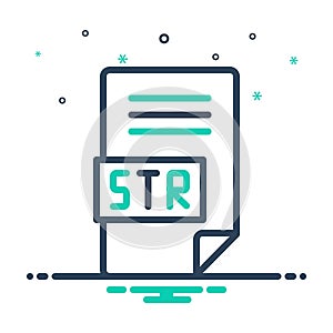 Mix icon for Str, file and document