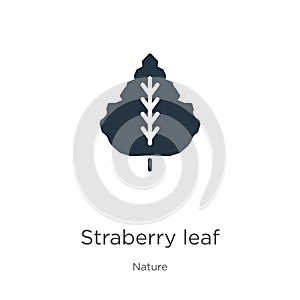 Straberry leaf icon vector. Trendy flat straberry leaf icon from nature collection isolated on white background. Vector