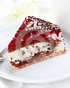 Stracciatella birthday cake