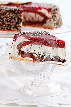 Stracciatella birthday cake