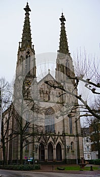 Stradtkirche is protestant church in Baden-Baden, Germany photo