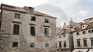 Stradun is the biggest, longest and widest street in historical center of Dubrovnik - UNESCO World Heritage Site. Croatia, Europe