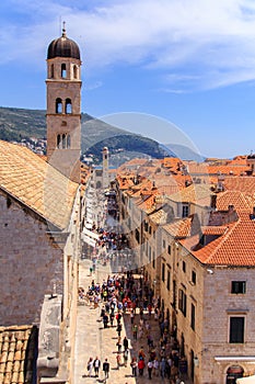 Stradun, the main street of Dubrovnik photo