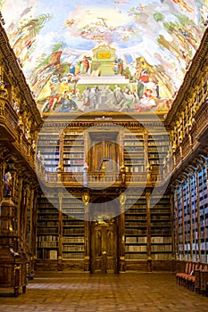 The Strahov Library in Prague.