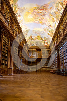 The Strahov Library in Prague.