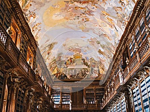 Strahov Monastery Library - Philosophical Hall Ceiling Fresco photo