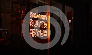 Straight outta fryer delicious motto