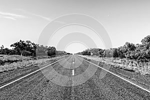 straight road through the dessert of Australia, South Australia, Stuart Highway Australia