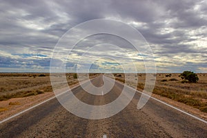 straight road to infinity, the nullarbor dessert of Australia, South Australia, Australia